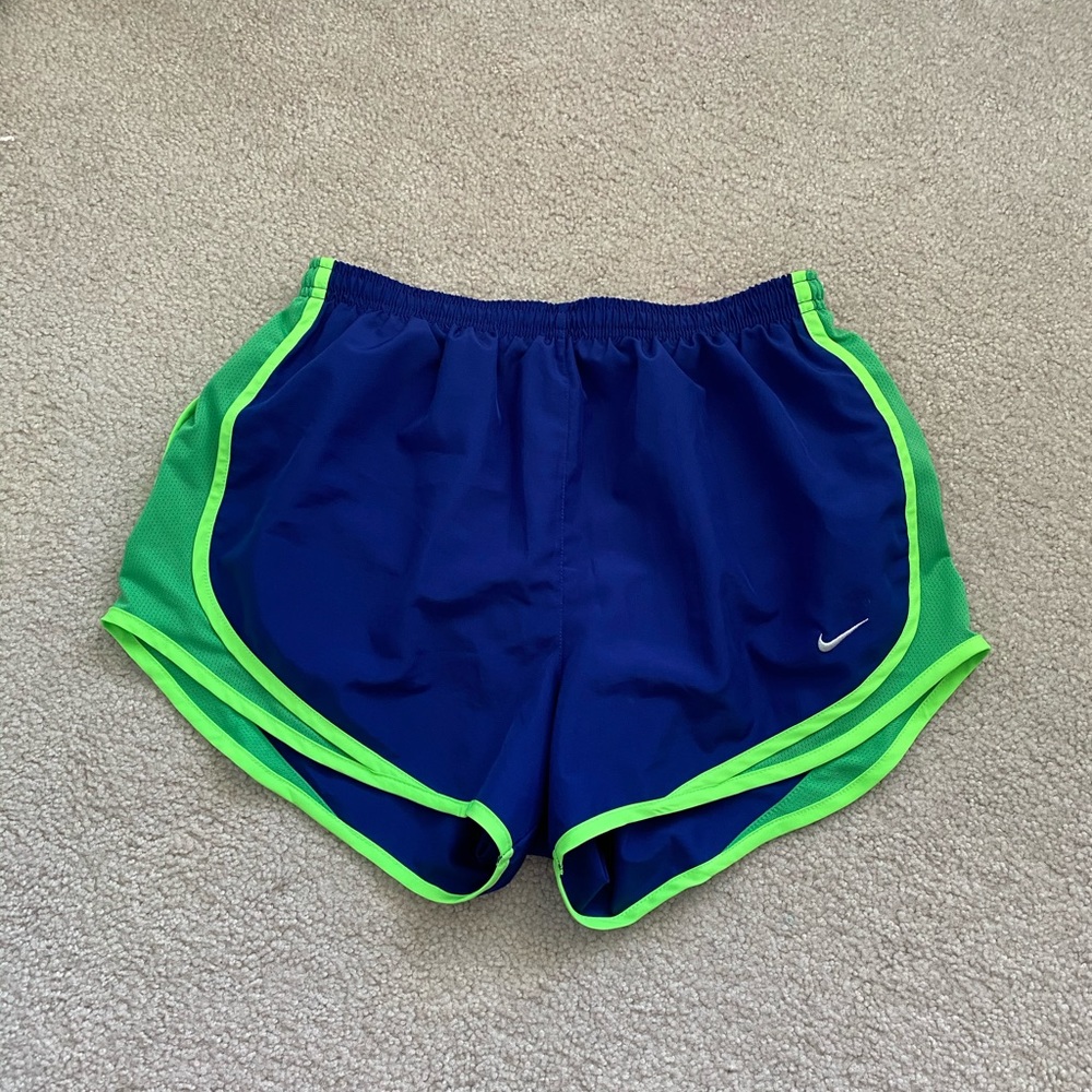 Nike shorts.  Really cute blue and green color.